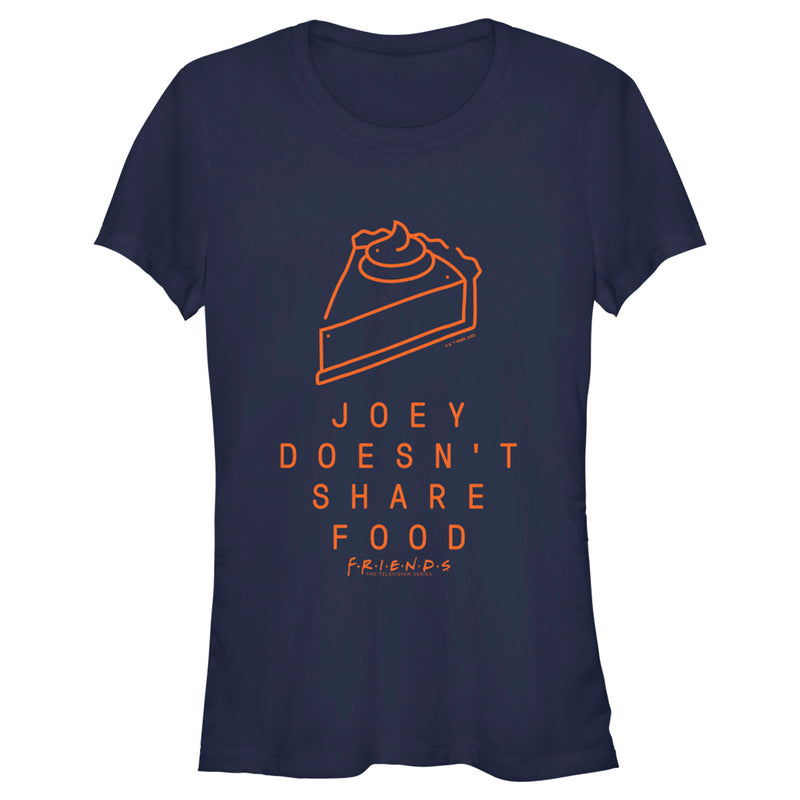 Junior's Friends Joey Doesn't Share Food Pumpkin Pie T-Shirt