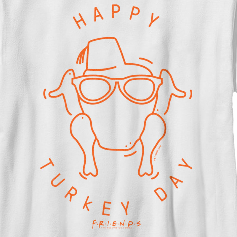 Boy's Friends Happy Turkey Day Icon T-Shirt