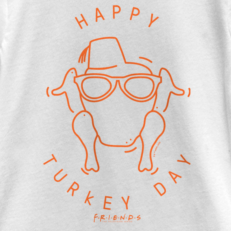 Girl's Friends Happy Turkey Day Icon T-Shirt