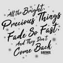 Women's The Great Gatsby All the Bright Precious Things Quote Racerback Tank Top