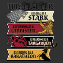 Men's Game of Thrones Father's Day This Dad Is... Four Houses T-Shirt