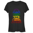 Junior's Game of Thrones Rainbow Iron Throne T-Shirt