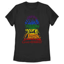 Women's Game of Thrones Rainbow Iron Throne T-Shirt