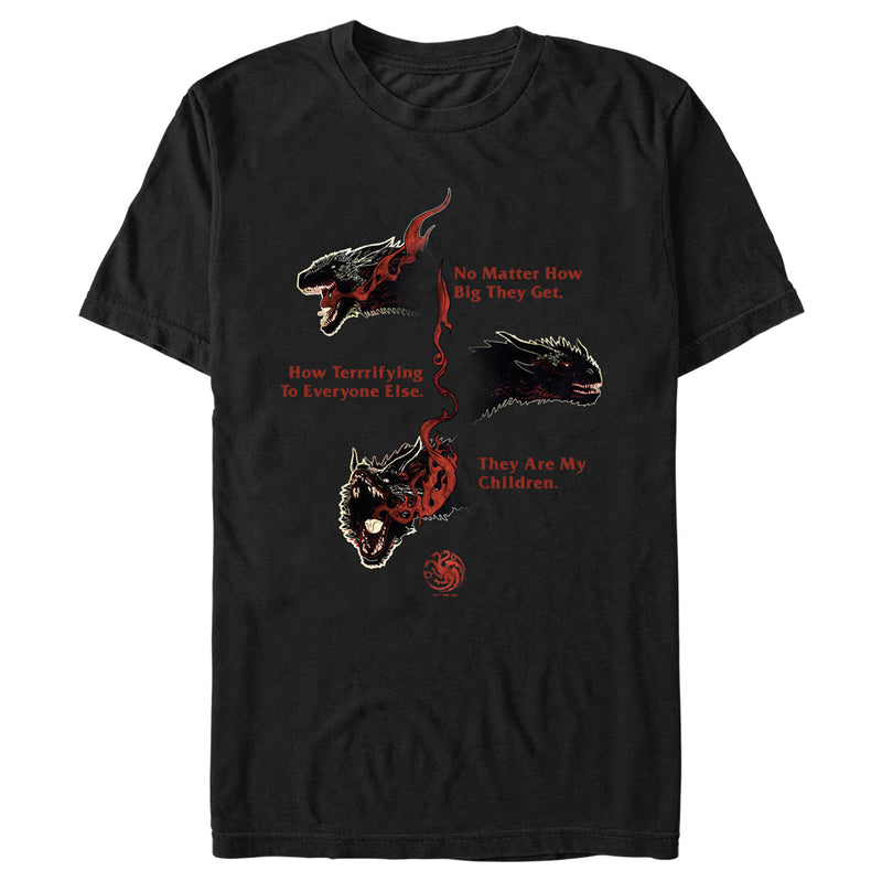 Men's Game of Thrones Dragons No Matter What They are my Children T-Shirt