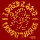 Women's Game of Thrones I Drink and I Know Things College Logo T-Shirt