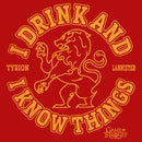 Men's Game of Thrones I Drink and I Know Things College Logo Tank Top