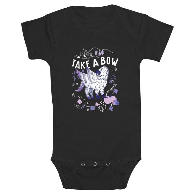 Infant's Harry Potter Take a Bow Buckbeak Onesie