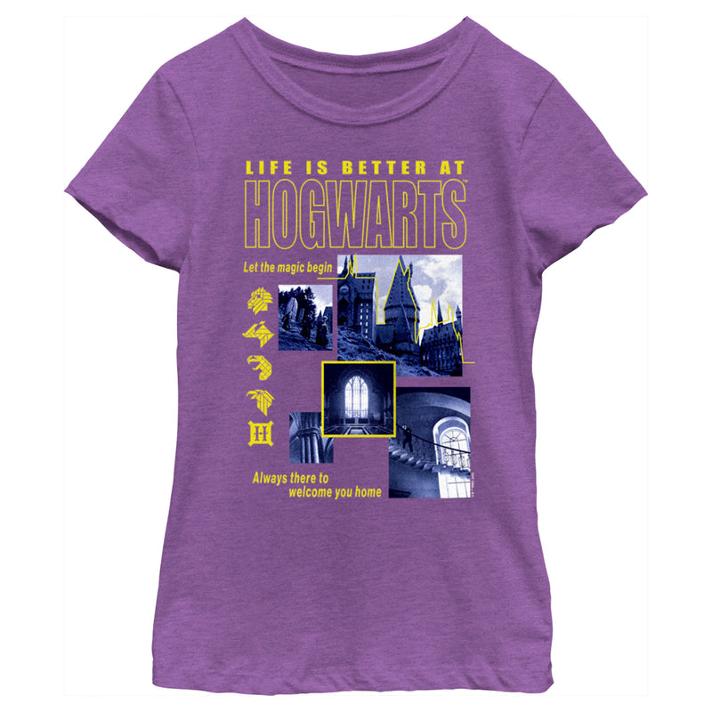 Girl's Harry Potter Life is Better at Hogwarts T-Shirt