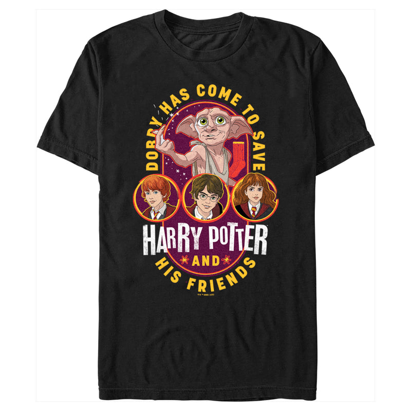Men's Harry Potter Dobby Has Come to Save Cartoon T-Shirt