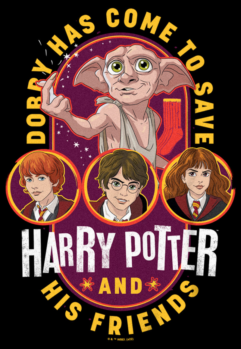 Boy's Harry Potter Dobby Has Come to Save Cartoon T-Shirt