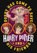 Girl's Harry Potter Dobby Has Come to Save Cartoon T-Shirt