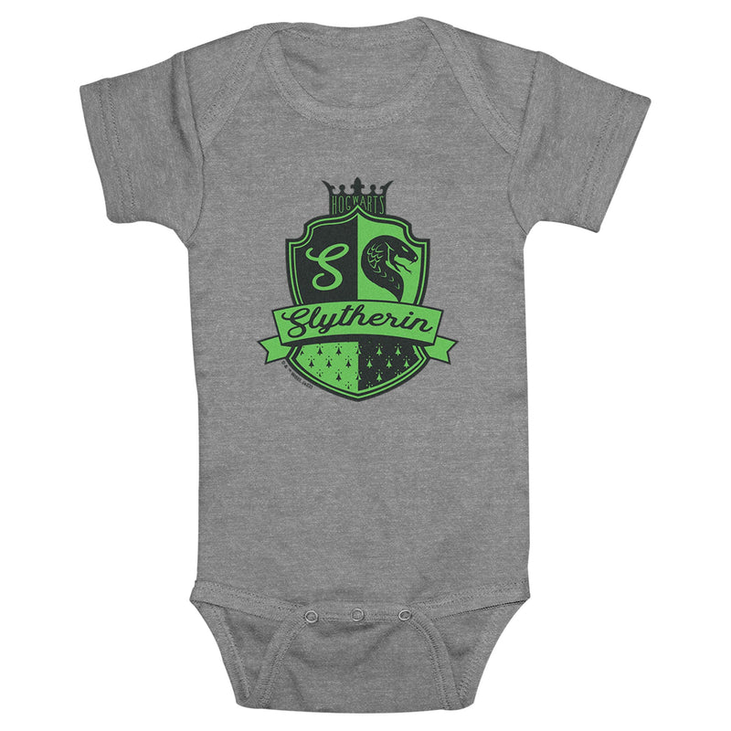 Infant's Harry Potter Slytherin Scholar Shield Onesie