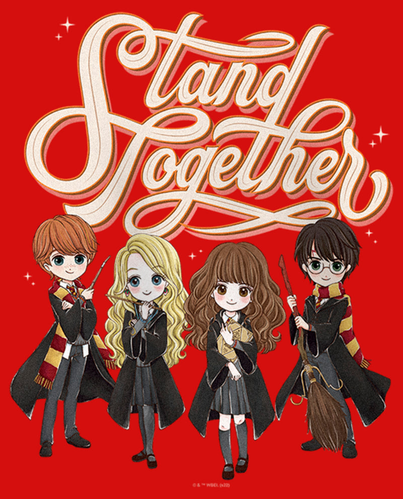 Girl's Harry Potter Stand Together Anime Friends T-Shirt