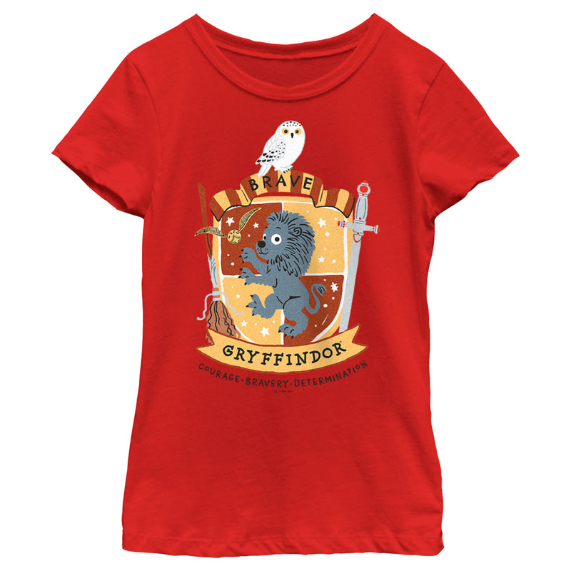 Girl's Harry Potter Cute Gryffindor T-Shirt