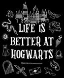 Women's Harry Potter Life is Better at Hogwarts Icons T-Shirt