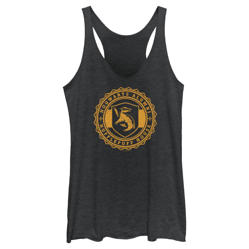 Women's Harry Potter Hogwarts Alumni Hufflepuff House Racerback Tank Top