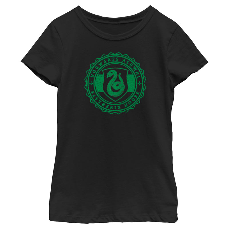 Girl's Harry Potter Hogwarts Alumni Slytherin House T-Shirt