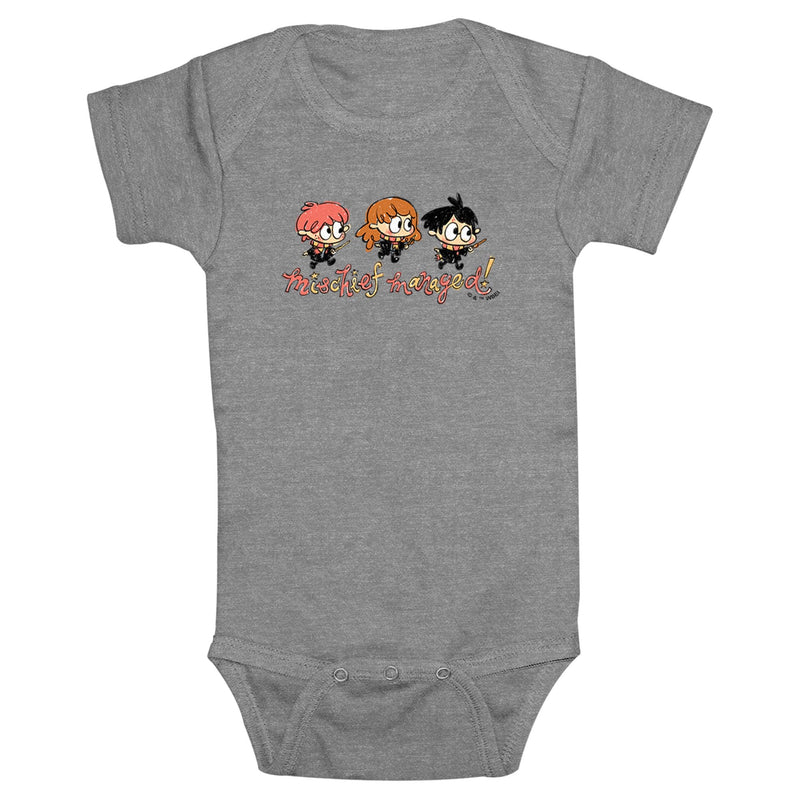 Infant's Harry Potter Mischief Managed Trio Onesie