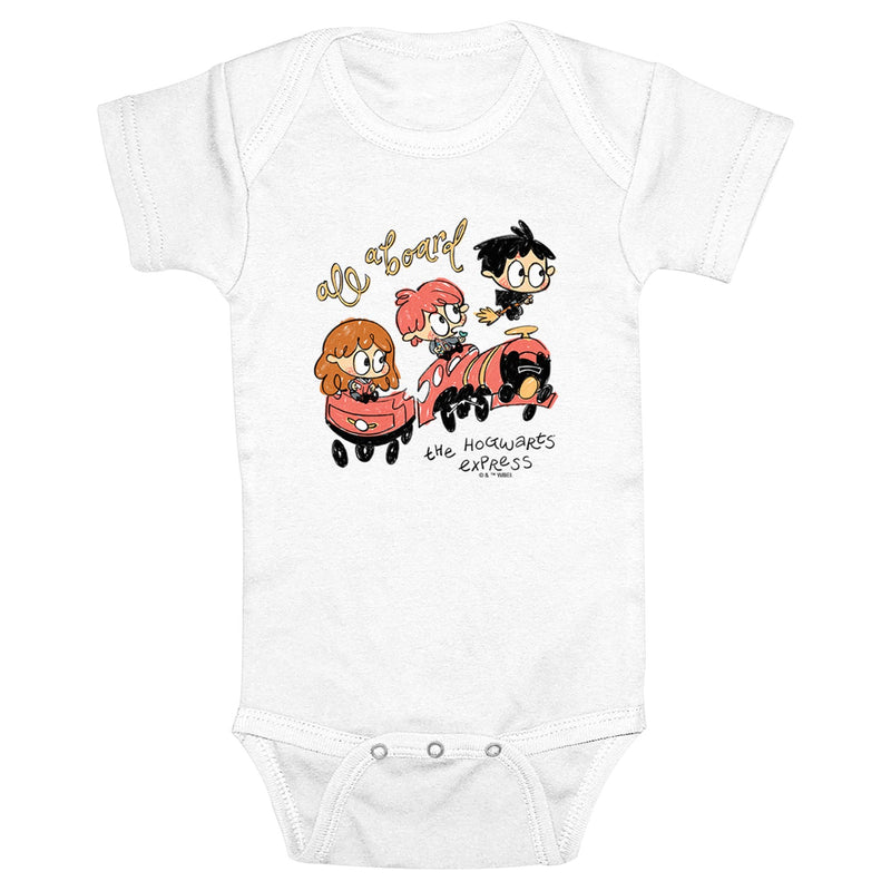 Infant's Harry Potter All Aboard the Hogwarts Express Onesie