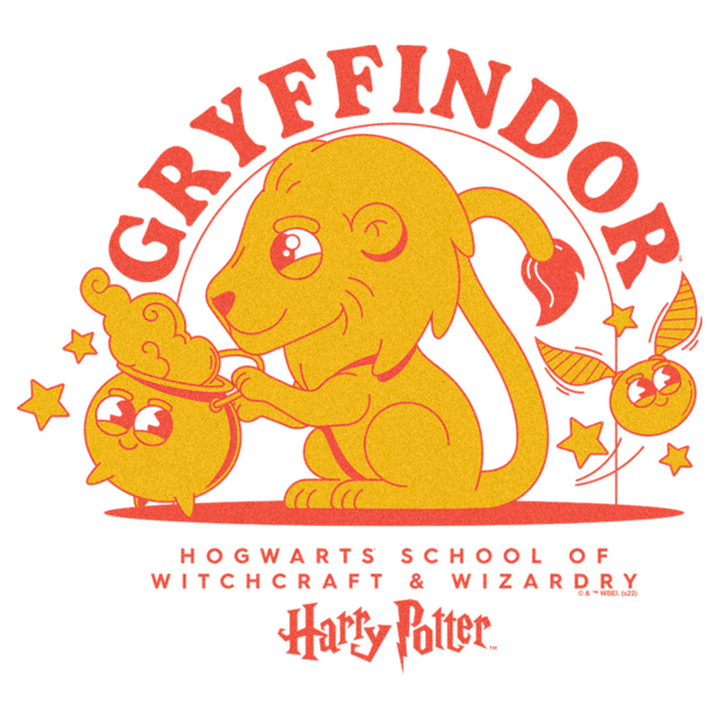 Men's Harry Potter Cute Gryffindor Lion T-Shirt