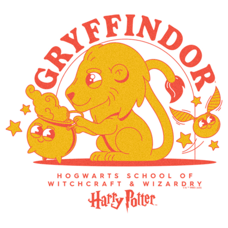 Women's Harry Potter Cute Gryffindor Lion T-Shirt