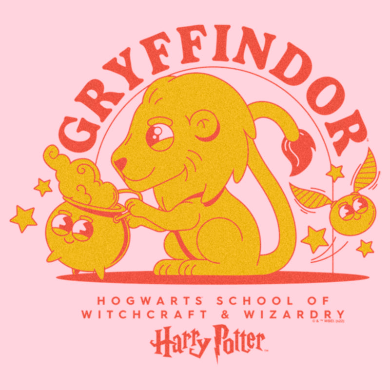 Junior's Harry Potter Cute Gryffindor Lion T-Shirt