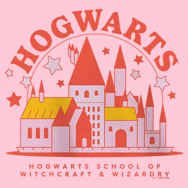 Girl's Harry Potter Cute Starry Hogwarts T-Shirt