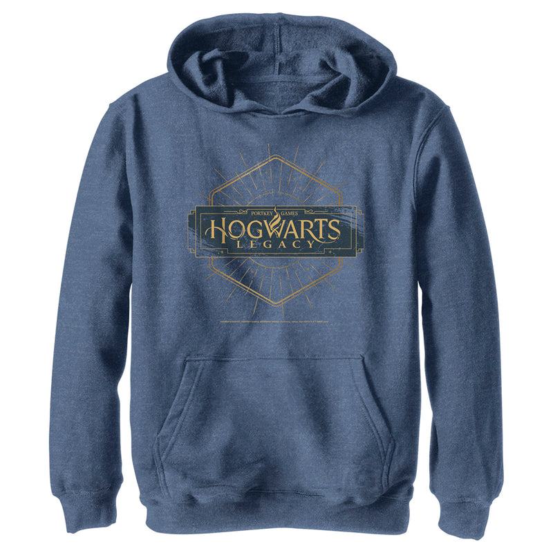 Boy's Hogwarts Legacy Small Art Deco Logo Pull Over Hoodie