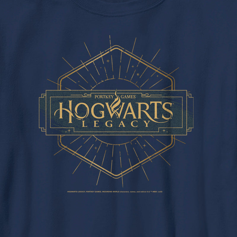 Boy's Hogwarts Legacy Small Art Deco Logo T-Shirt