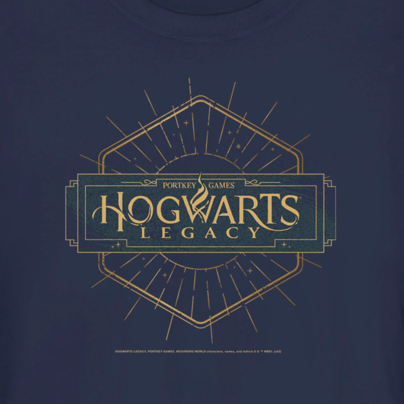 Junior's Hogwarts Legacy Small Art Deco Logo T-Shirt