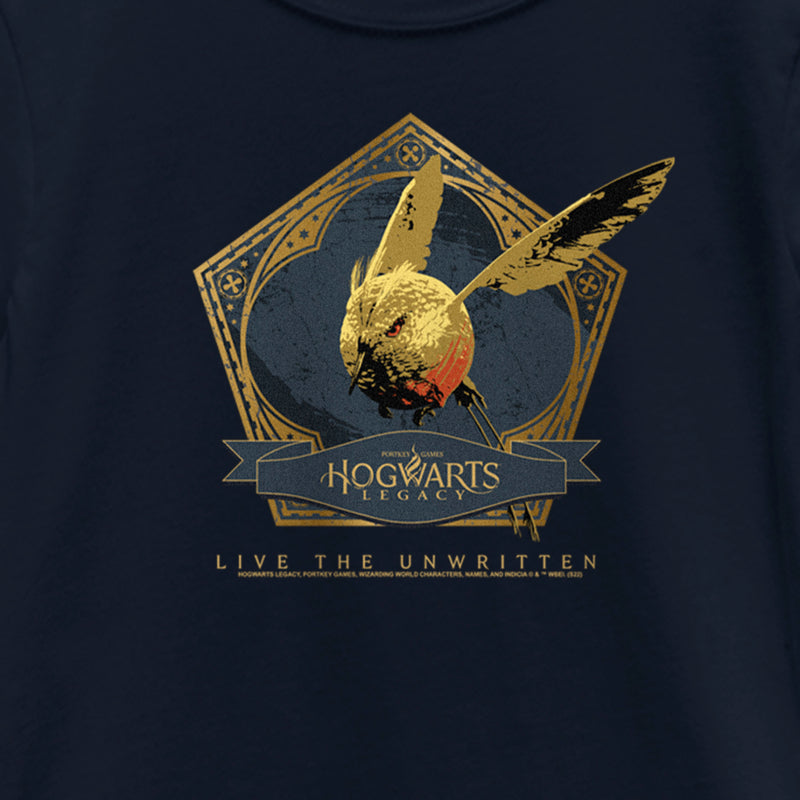 Girl's Hogwarts Legacy Golden Snidget Logo T-Shirt