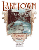 Men's The Hobbit: The Desolation of Smaug Laketown Poster T-Shirt