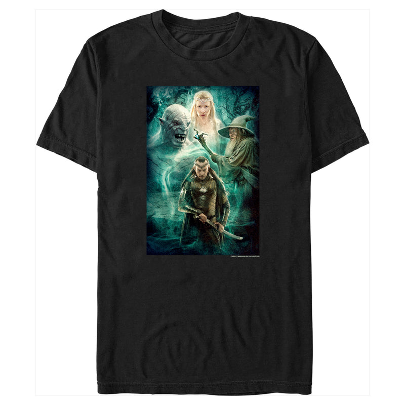 Men's The Hobbit: The Battle of the Five Armies Elrond Epic Poster T-Shirt