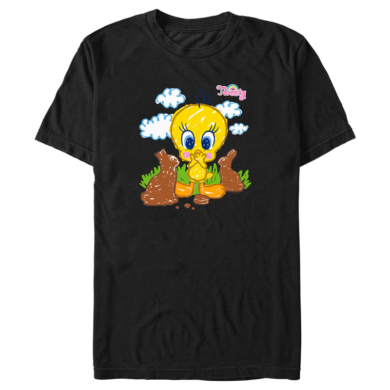 Men's Looney Tunes Tweety and Chocolate Bunnies T-Shirt