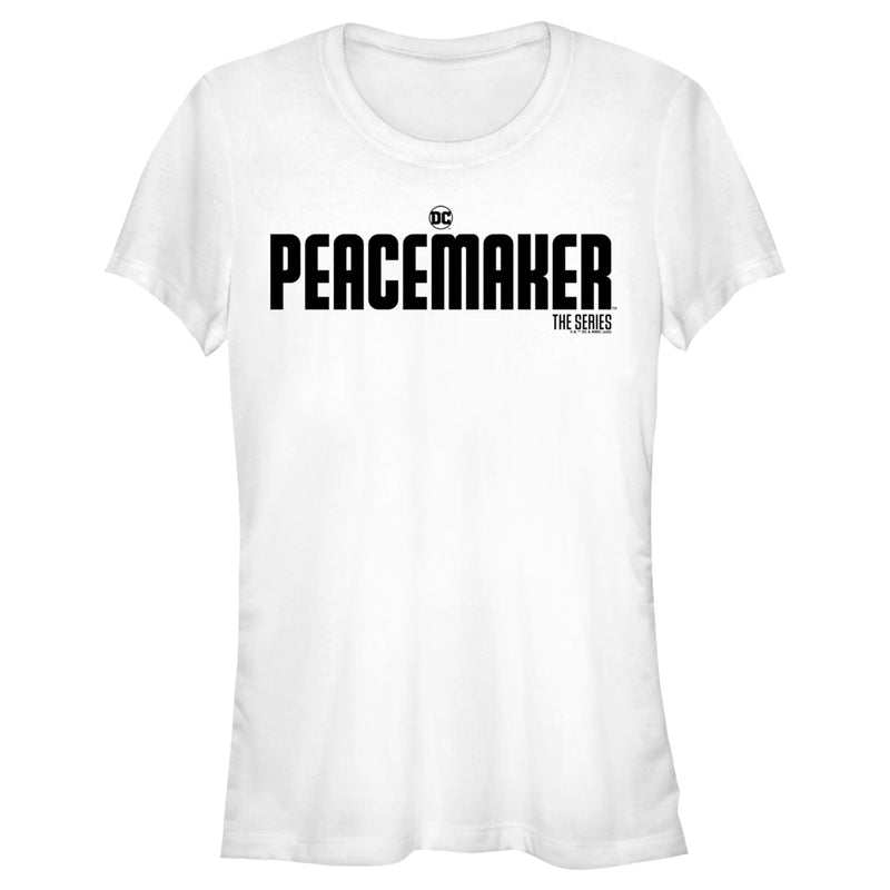 Junior's Peacemaker Black Classic Logo T-Shirt