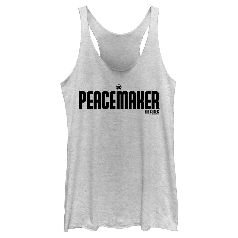 Women's Peacemaker Black Classic Logo Racerback Tank Top