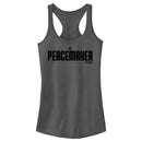 Junior's Peacemaker Black Classic Logo Racerback Tank Top