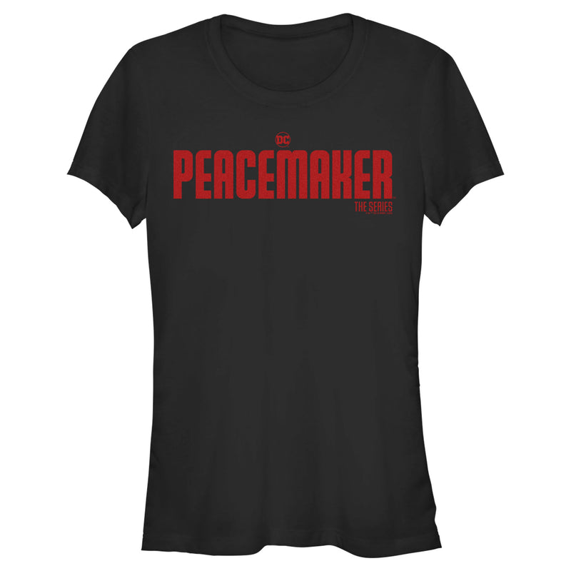 Junior's Peacemaker Red Classic Logo T-Shirt