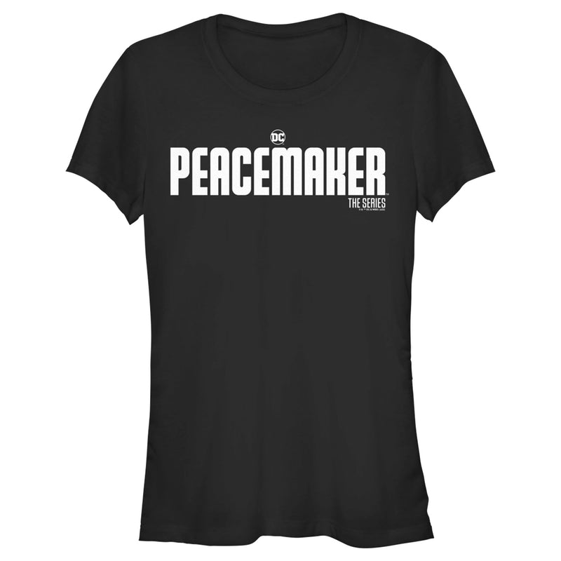 Junior's Peacemaker White Classic Logo T-Shirt