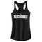 Junior's Peacemaker White Classic Logo Racerback Tank Top