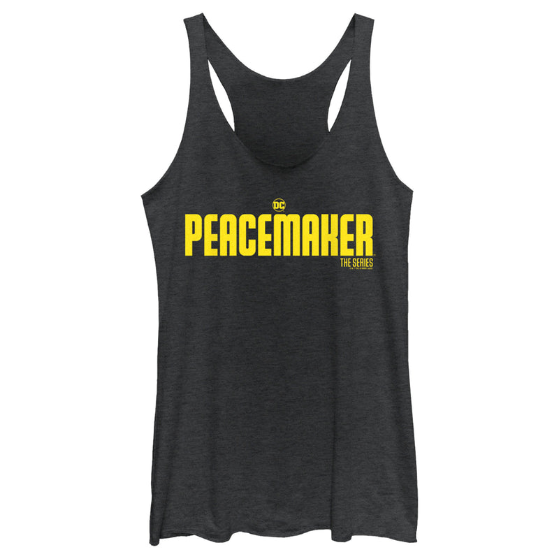 Women's Peacemaker Yellow Classic Logo Racerback Tank Top