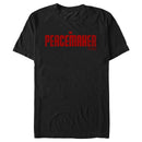 Men's Peacemaker Red Distressed Logo T-Shirt