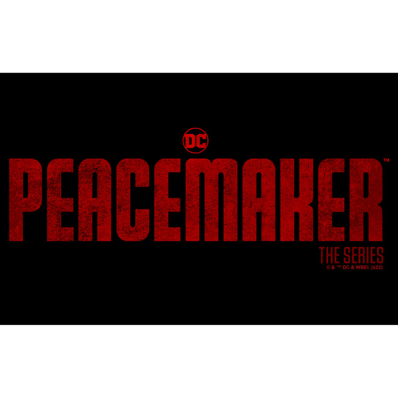 Men's Peacemaker Red Distressed Logo T-Shirt