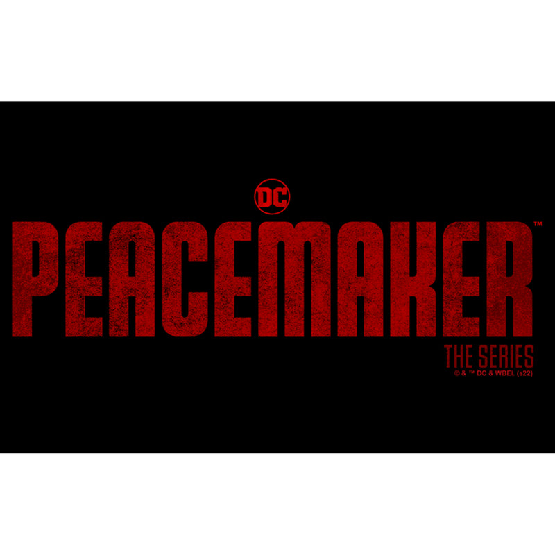 Junior's Peacemaker Red Distressed Logo T-Shirt