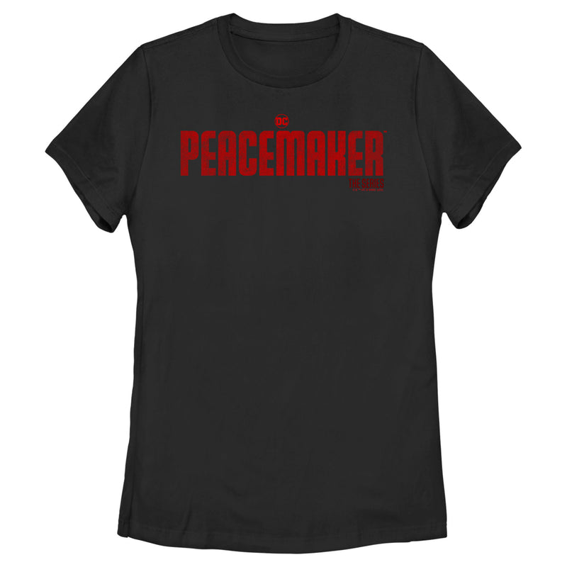 Women's Peacemaker Red Distressed Logo T-Shirt