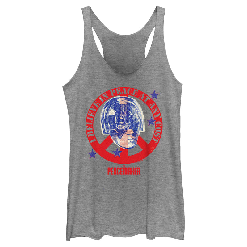 Women's Peacemaker I Believe in Peace at Any Cost Racerback Tank Top