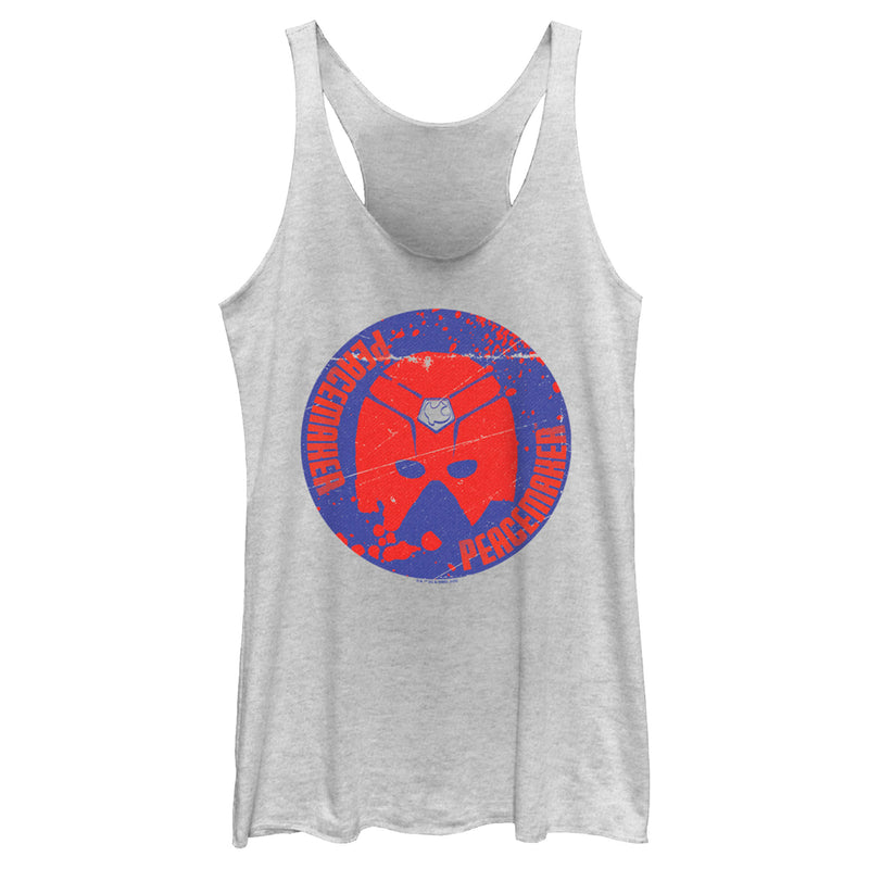 Women's Peacemaker Red Helmet Racerback Tank Top