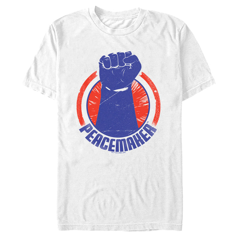 Men's Peacemaker Blue Fist Circle T-Shirt