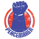 Women's Peacemaker Blue Fist Circle T-Shirt