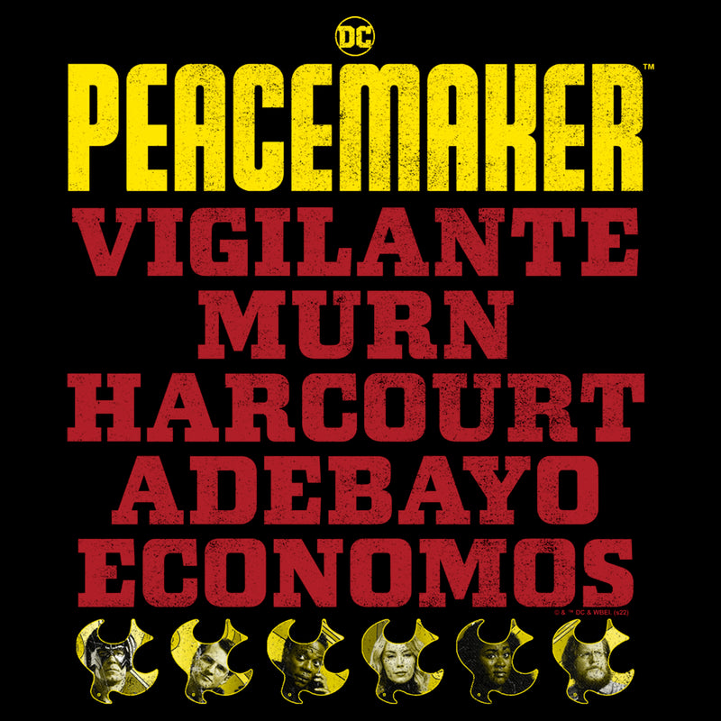 Men's Peacemaker Character Names T-Shirt